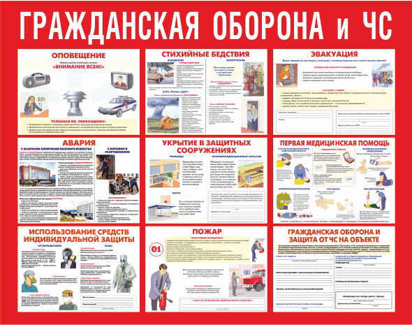 Стенд гражданская оборона