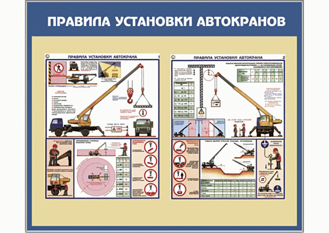 правила установки автомобильного крана